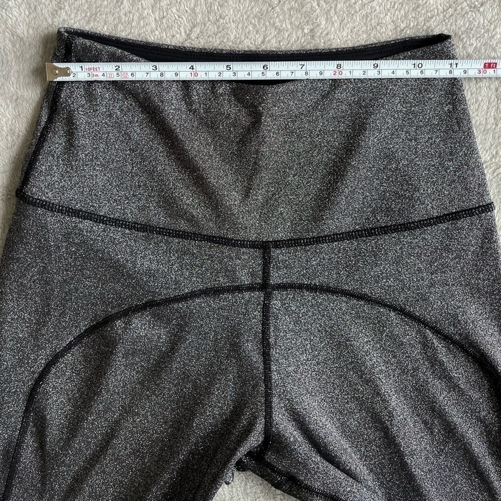Nylora Watson Gunmetal Metallic Gray Sparkle Leggings Size Xs — image 4 of 8